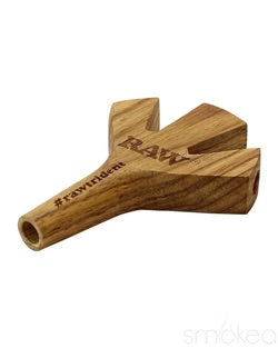 Raw Wood Trident Cigarette Holder