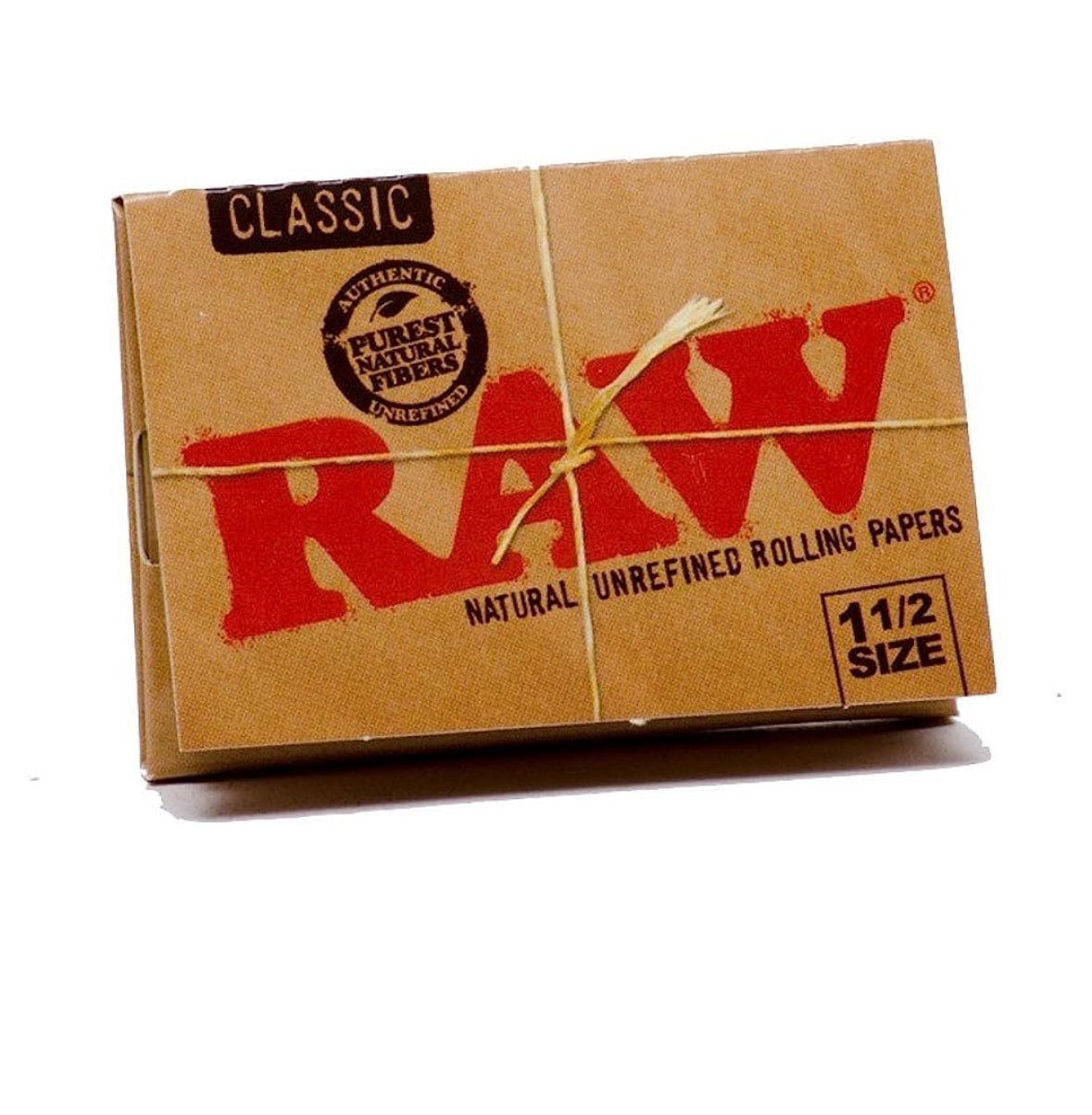 Raw Classic 1 1/2 Size Rolling Paper, 33 Count (Pack of 25)