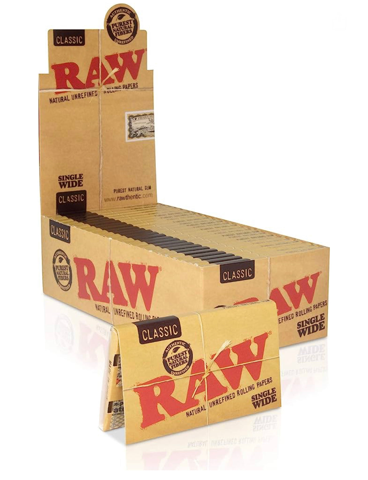 Raw Classic Single Wide 100PK - 25CT