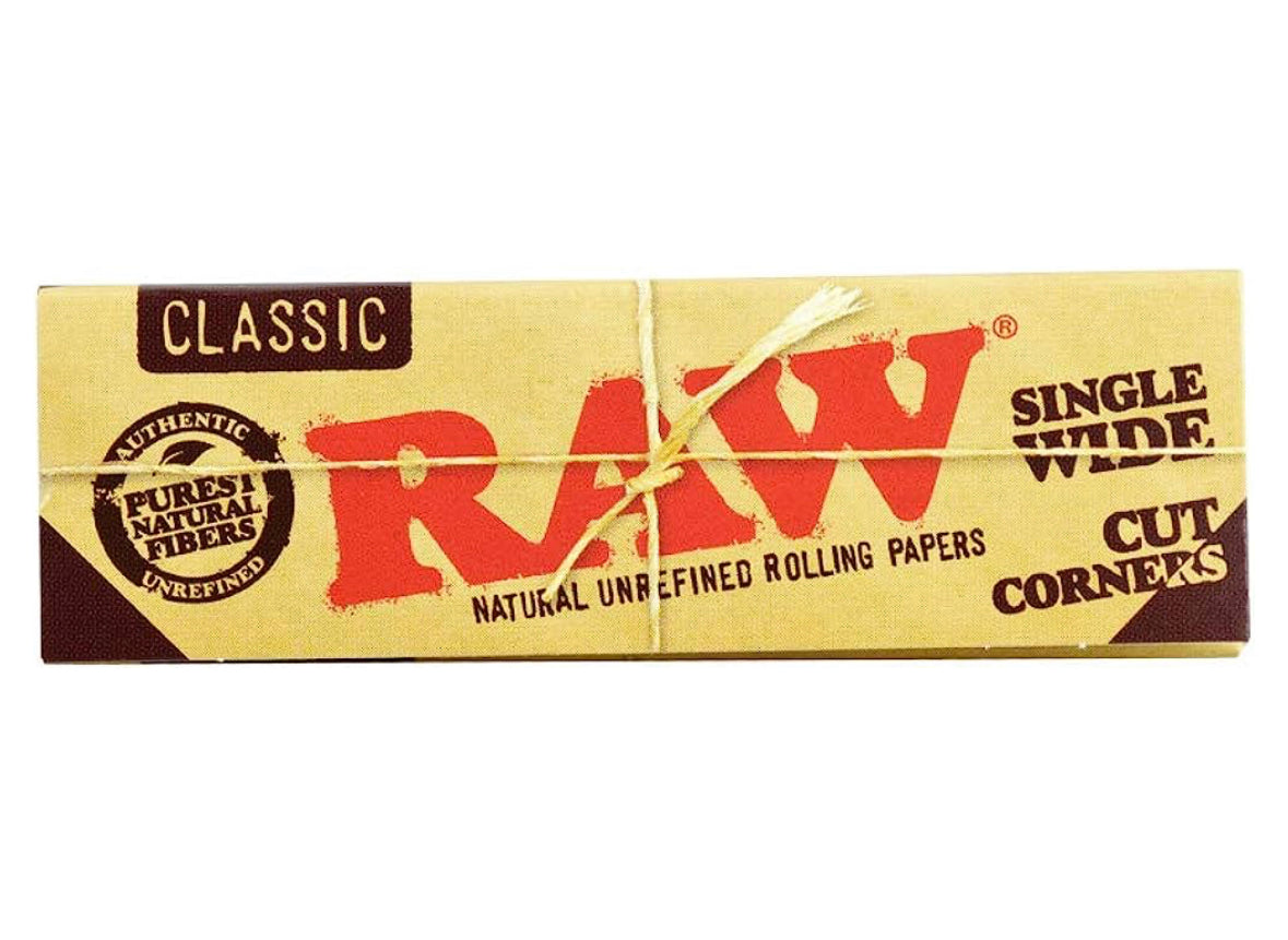 Raw Single Wide Cut Corners 50PK - 50CT