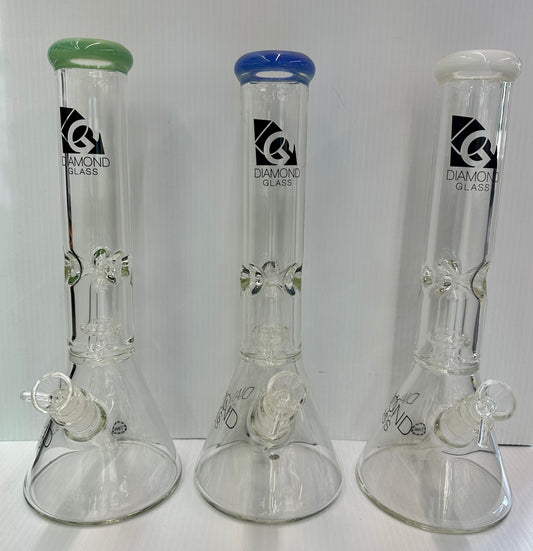 14” Showerhead Beaker Bong by Diamond Glass