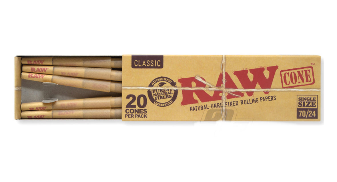 Raw Classic Cones Single Size 70/24 - 240ct.