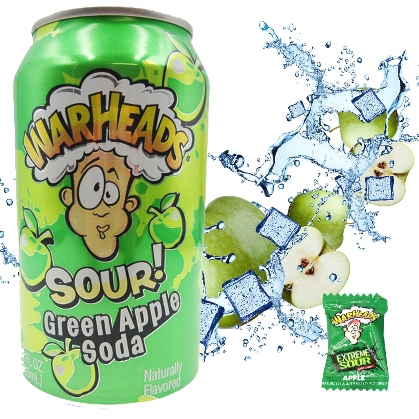 Warhead Sour Candy Soda 5ct