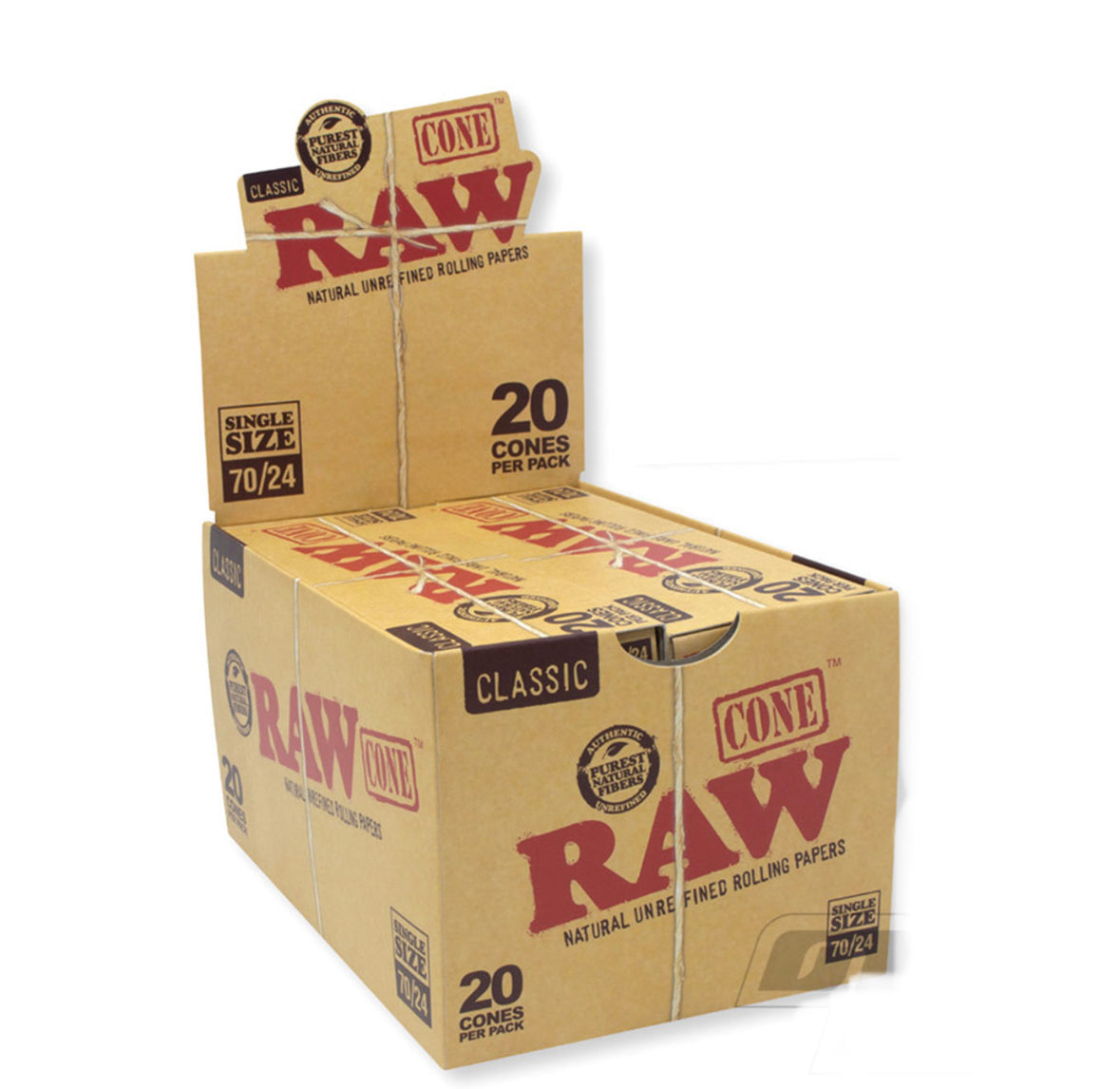 Raw Classic Cones Single Size 70/24 - 240ct.