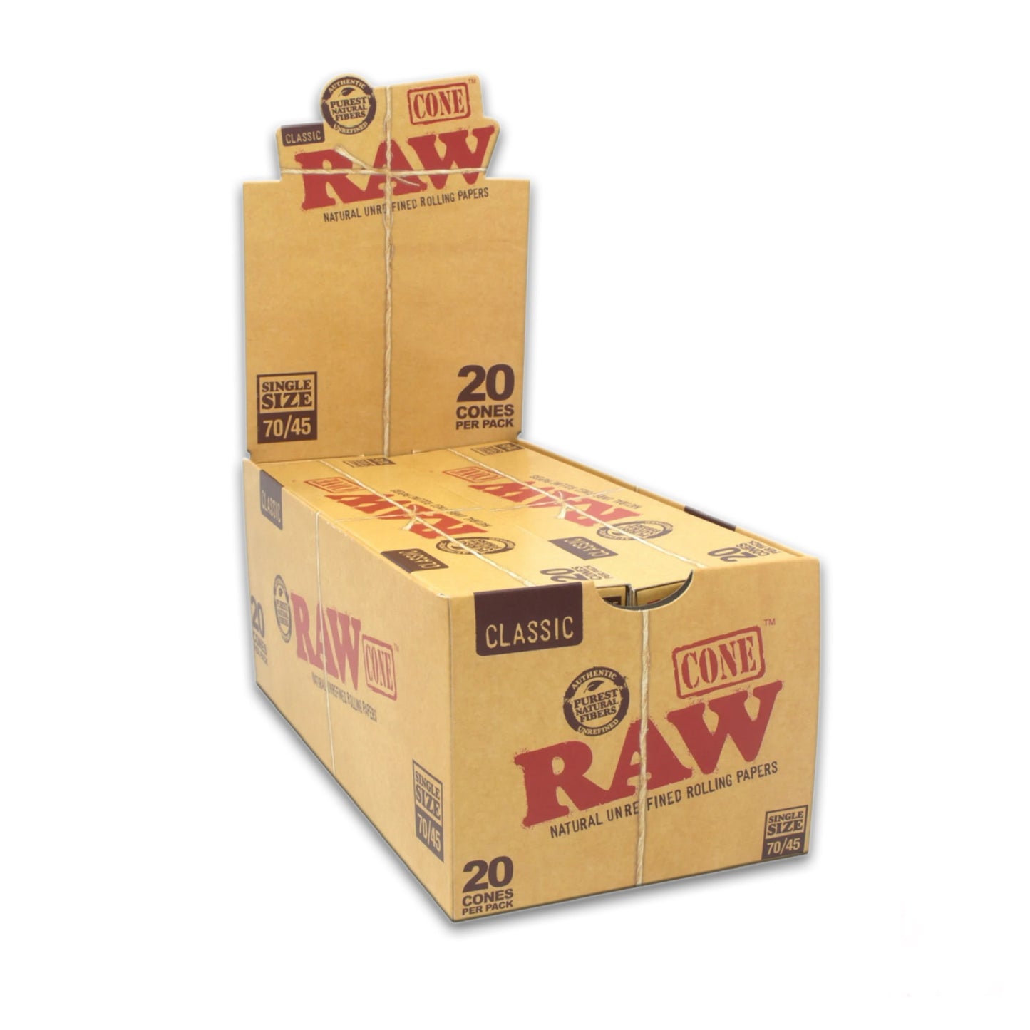 Raw Classic Cones Single Size 70/45 - 240 ct.