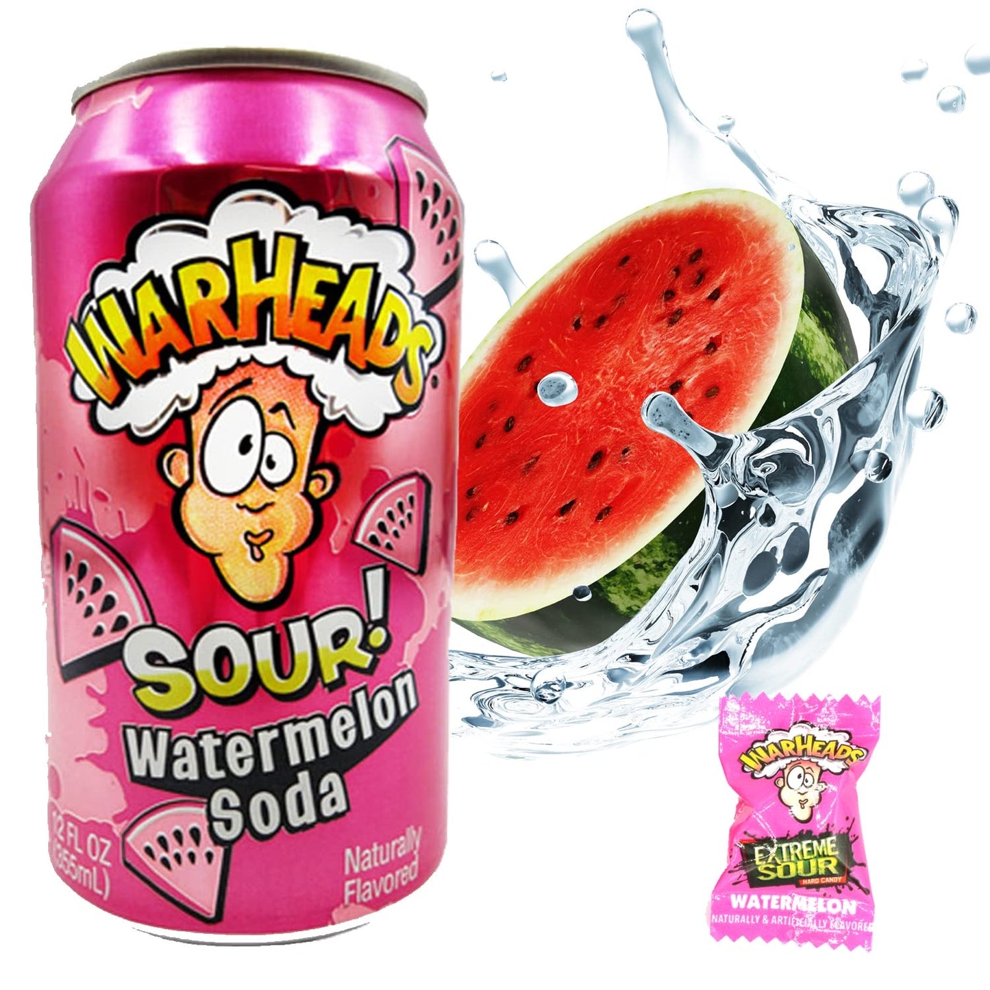 Warhead Sour Candy Soda 5ct