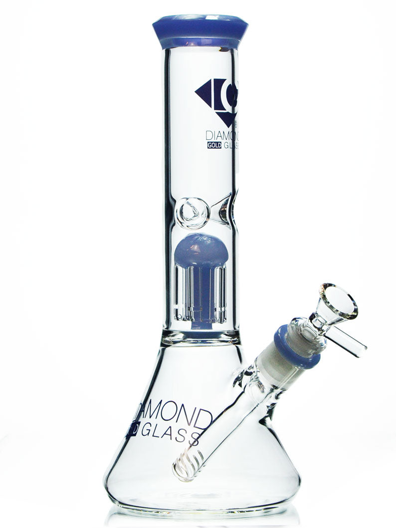 Blue Diamond Glass Bong